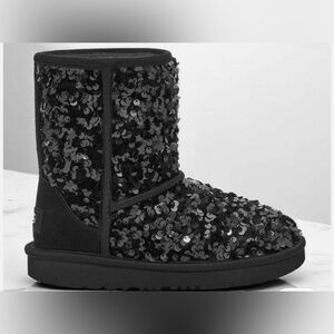 Kids Ugg Classic Short Sequin Boots